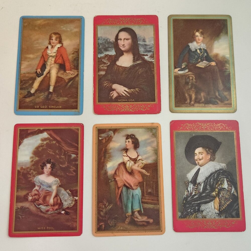 Vintage Card Swap Cards Famous Paintings *AS IS